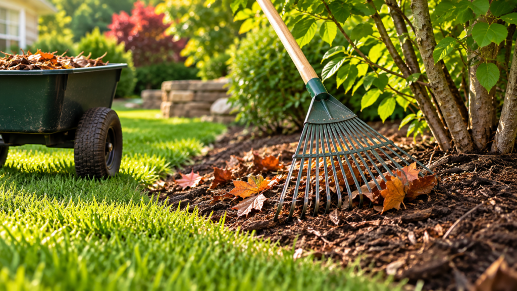 8 Ways to Prepare Your Landscape for Summer in Coventry RI 1 Garden bed cleanup before summer in Coventry RI