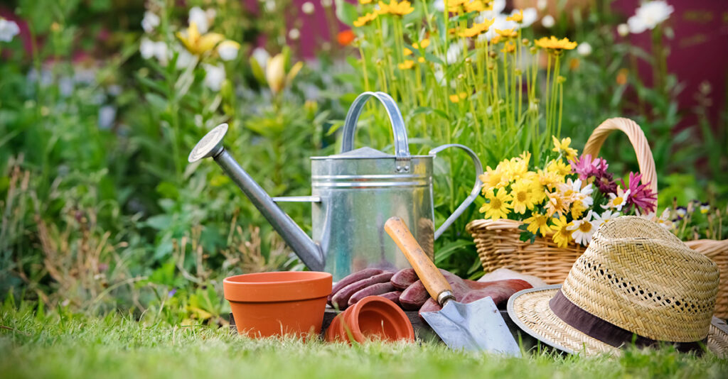 Summer garden preparation in Coventry RI
