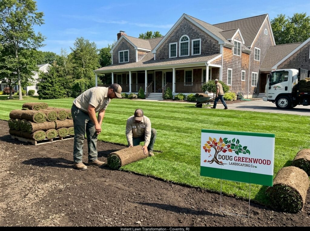 Sod Installation in Coventry RI: Get an Instant Green Lawn Without the Wait 2 How Sod Installation Works