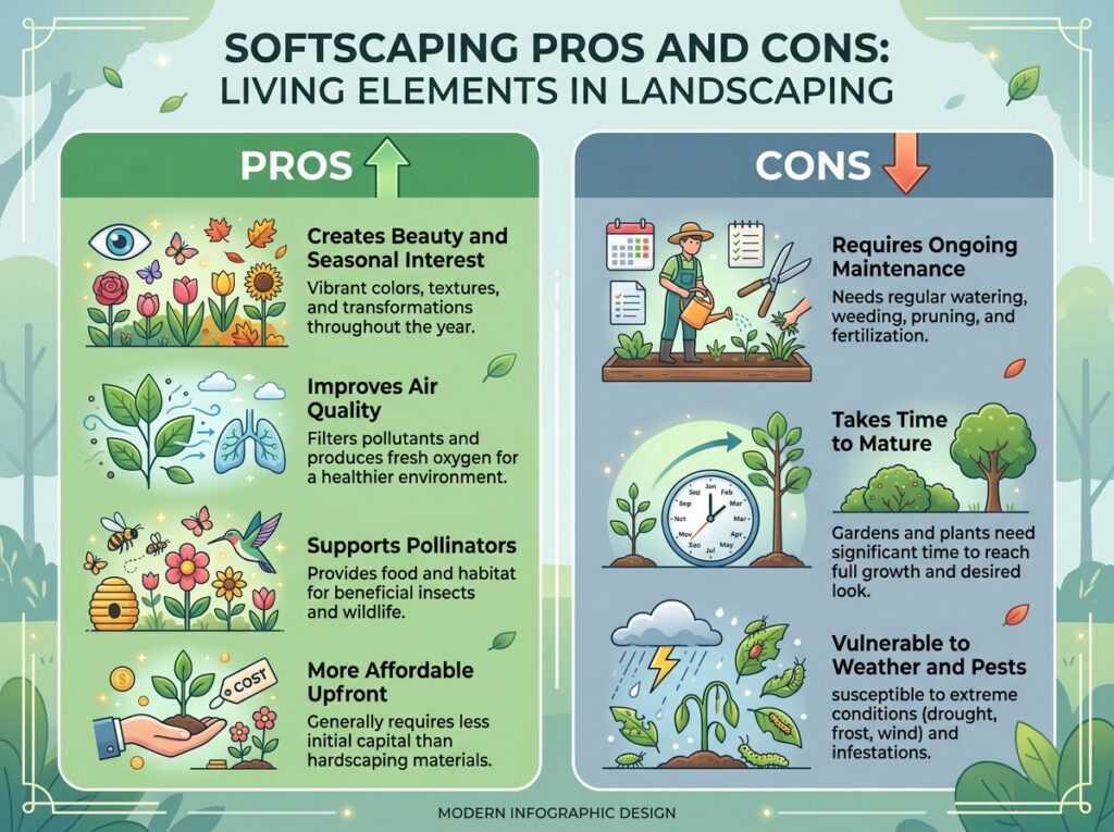Softscaping Pros and Cons