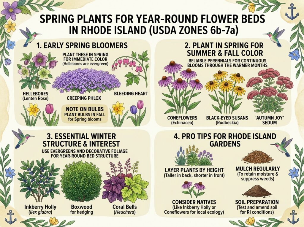 Year-Round Flower Beds: Stunning Seasonal Color for Your Rhode Island Landscape 1 Spring Plants Year Round Flower … 202608061412